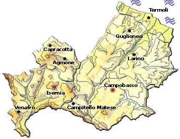 Mappa Regione Molise